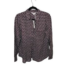 Garnet Hill Linen Shirt sz 6 brown